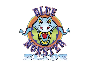 Blue Monster Slide Logo