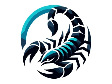 Blue Scorpion SVG Logo Template