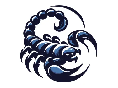 Blue Scorpion Logo Template