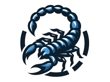 Blue Scorpion Logo Template