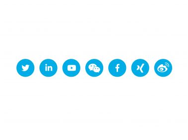Blue Social Media Logo