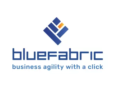 Bluefabric with Slogan Logo