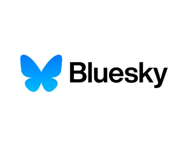 Bluesky Social Horizontal Logo