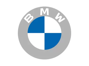 BMW (white + grey background circle) Logo