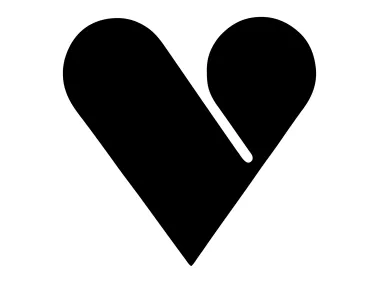 Boutique Veronika V Letter Heart Shape Logo Template