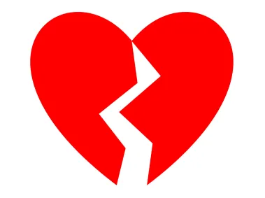 Broken Heart Logo Template