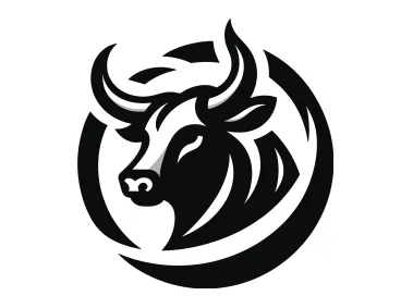 Bull in Circle Logo Template