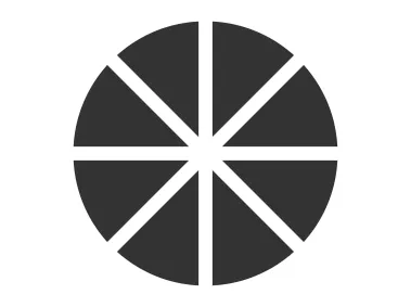 Cake Slice Circle Logo Template