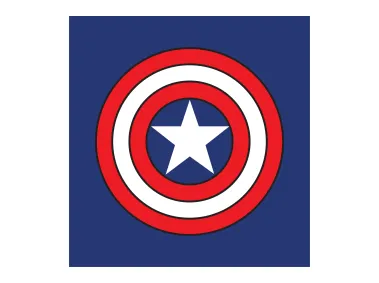 Captain America Shield Blue Logo