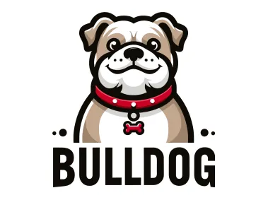 Cartoon Bulldog Logo Template
