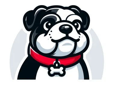 Cartoon Bulldog Logo Template