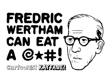 Cartoonist Kayfabe Fredric Wertham Logo