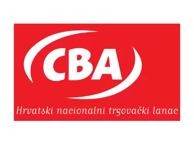 CBA Croatian National Retail Chain Red Background Logo
