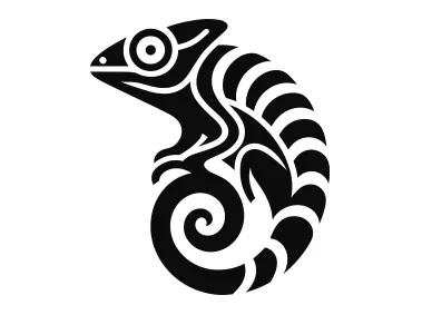Chameleon Black Logo Template