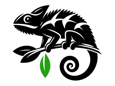 Chameleon on Branch Logo Template