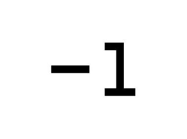 Character Negative Number Icon