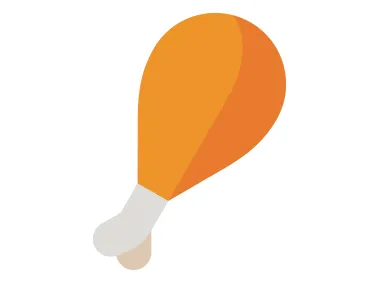 Chicken Leg Emoji Icon