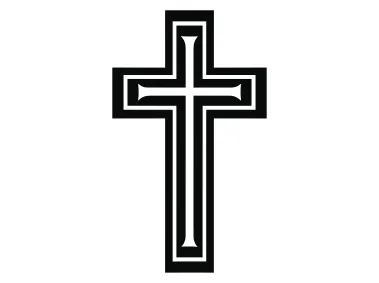 Christian Cross Symbol Logo Template