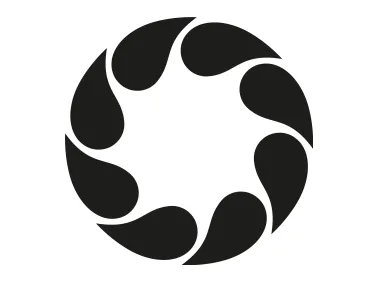 Circle Black Drops Logo Template