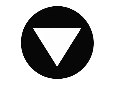 Circle Down Arrow Logo Template