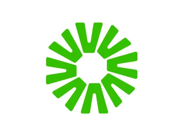 Circle from Letter V Logo Template