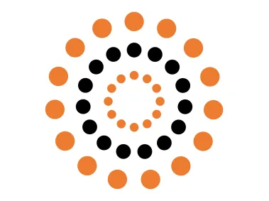 Circle from Round Dots Logo Template