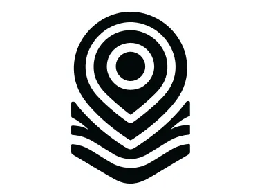 Circle Map Pin Logo Template