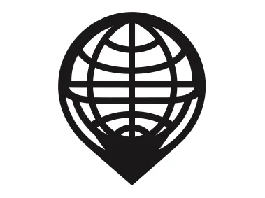 Circle Map Pin Logo Template