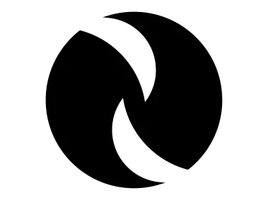 Circle Shape N Letter Logo Template