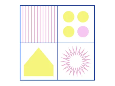 Circles Lines Geometric Shapes Logo Template