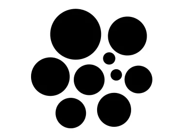 Circles of Various Sizes Logo Template