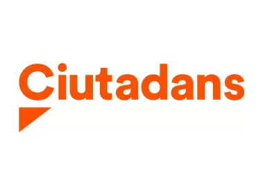 Ciutadans Red Wordmark Logo