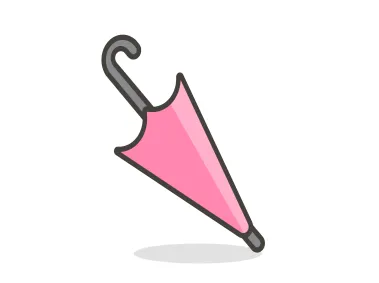 Closed Pink Umbrella Emoji Icon