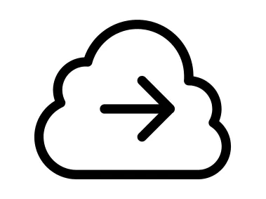 Cloud Forward Arrow Icon
