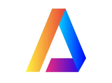 Colored Abstract Letter A Logo Template