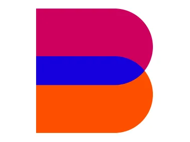 Colored Abstract Letter B Logo Template
