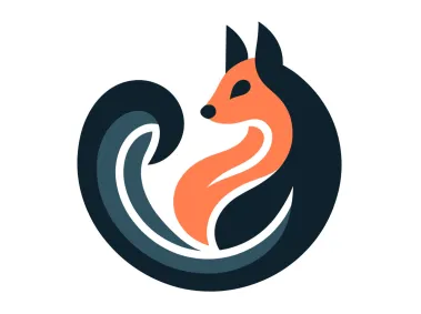 Colored Abstract Squirrel Logo Template