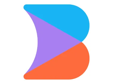 Colored B Letter Logo Template