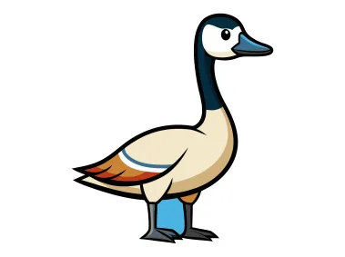 Colored Canada Goose Logo Template