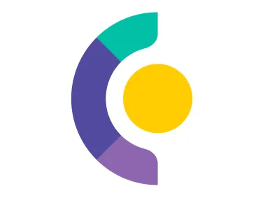 Colored Letter C and O Logo Template