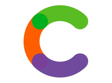 Colored Letter C Logo Template