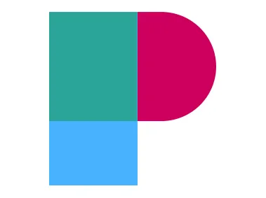 Colored Letter P Logo Template