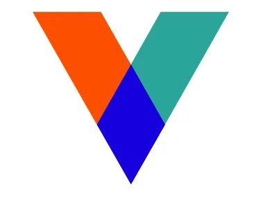 Colored Letter V Logo Template