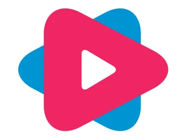 Colored Video Play Logo Template