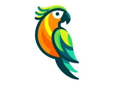 Colorful Parrot Logo Template