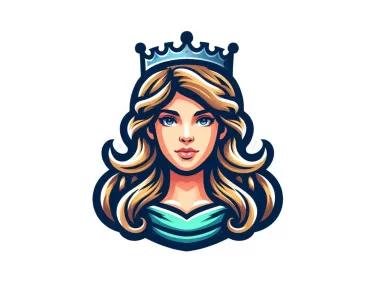 Colorful Princess Logo Template