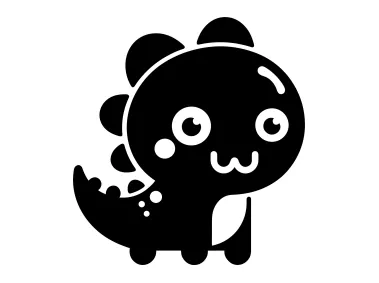 Comic Dinosaur Logo Template