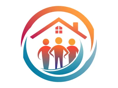 Community Housing and Family Support Logo Template
