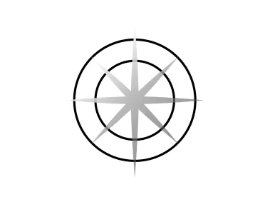 Compass Shape Logo Template