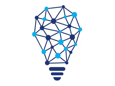 Connecting Dots Lightbulb Logo Template